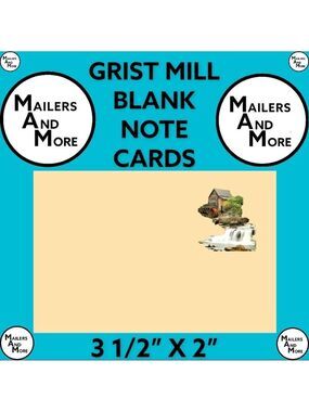 100 Grist Mill Blank Thank You Cards, Note Card